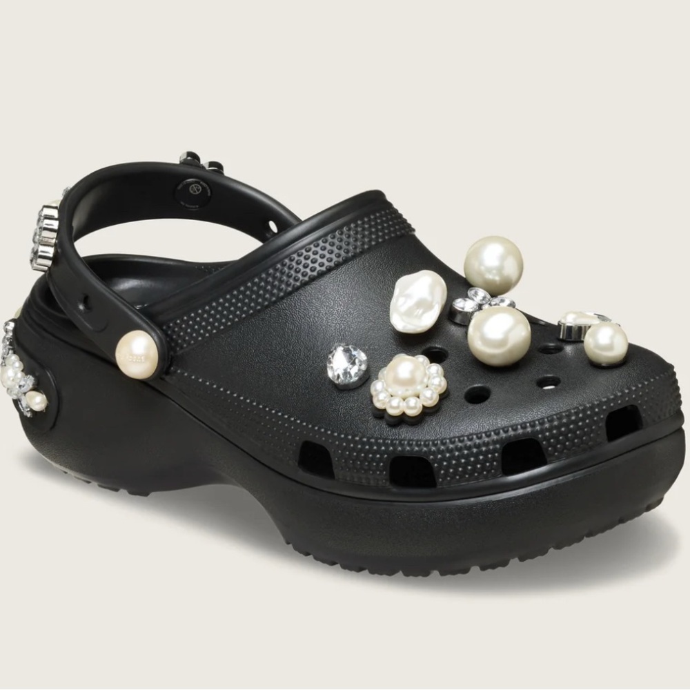 Simone Rocha X Crocs- Platform Clog, Black 39/40 (US 9)
